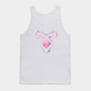 Shadowhunters rune / The Mortal Instruments - Angelic power rune voids and outline splashes (pink watercolour) - Clary, Alec, Izzy, Jace, Magnus - Malec Tank Top